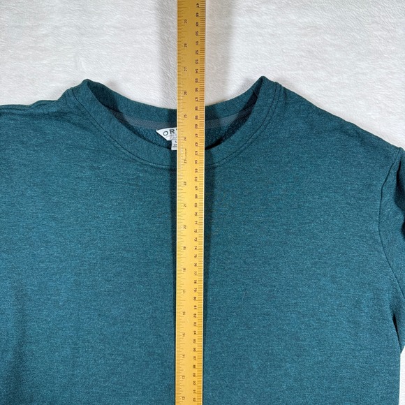 Orvis Women's Teal Crewneck Long Sleeve Sweatshirt Classic Collection Size L G - Picture 6 of 8